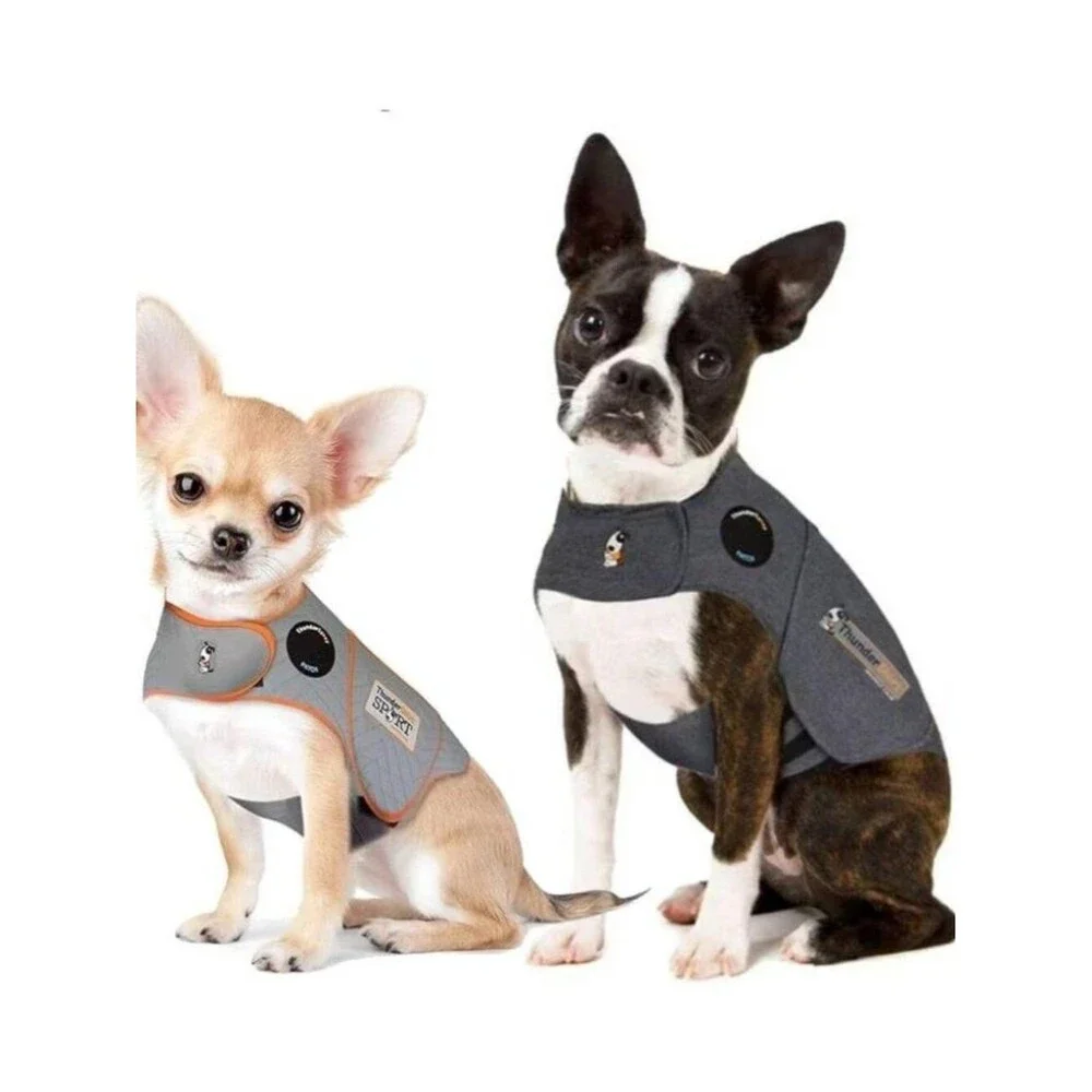 ThunderShirts Solid Grey and Sport for Dog Anxiety New BENEFITS SENIOR RESCUE